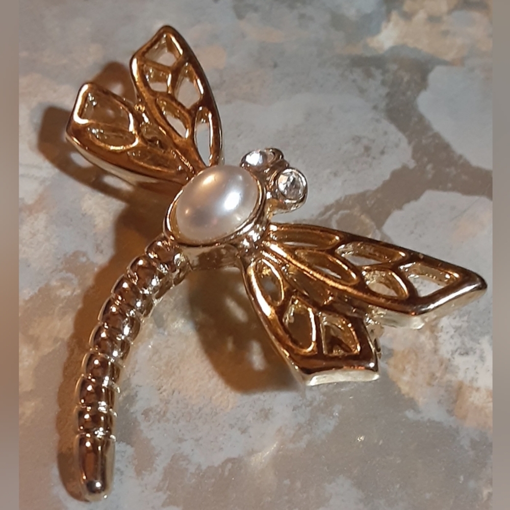 VENDOME c1950. DRAGONFLY BROOCH In The Box (like new)